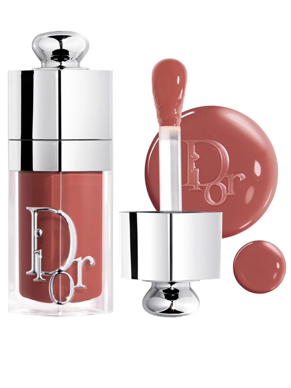 DIOR Lip Glow Oil Hydrating High-Shine Gloss Color: 081 Latte - Glaze Finish